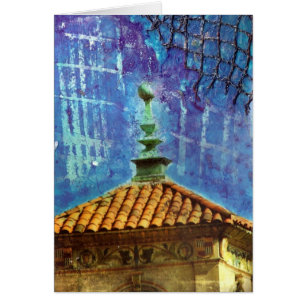 Plaza Gebäude Mixed Media Collage