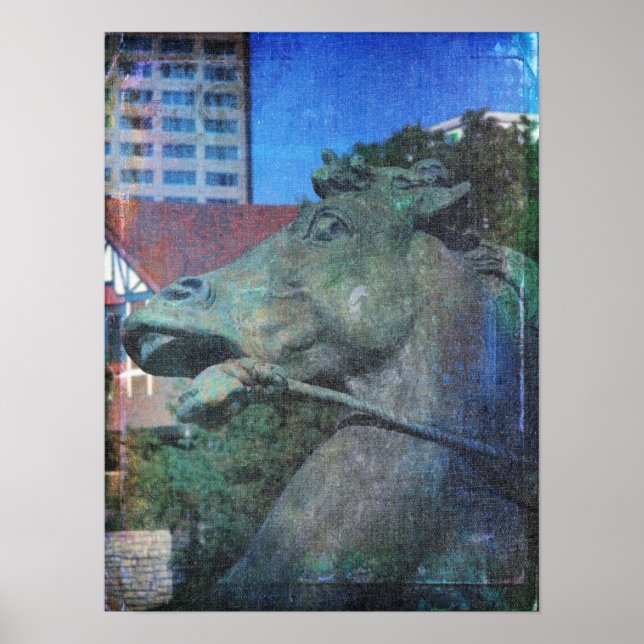 Plaza Horse Blues Poster (Vorne)