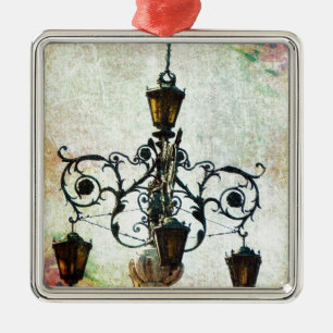 Plaza Light Floral Grunge Ornament Aus Metall