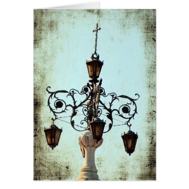 Plaza Light Musiknotens Grunge Jeden Anlaß Blank (Vorne)