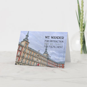 PLAZA MAYOR Grußkarte Dankeskarte