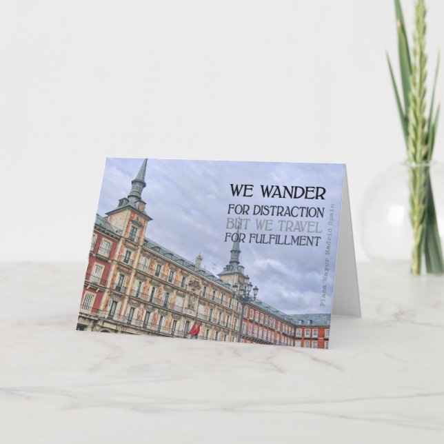 PLAZA MAYOR Grußkarte Dankeskarte (Vorderseite)