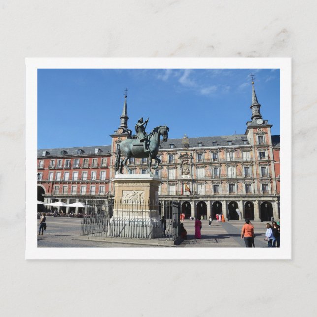 Plaza Mayor, Madrid Postcard Postkarte (Vorderseite)