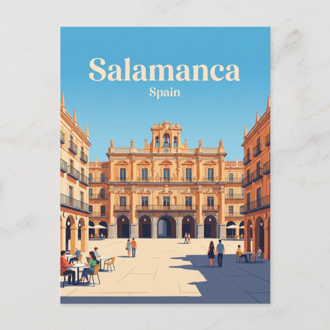 Plaza Mayor Spanien Postkarte (Vorderseite)