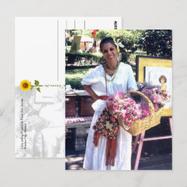 Plaza San Jacinto Flower Lady - Carte postale V