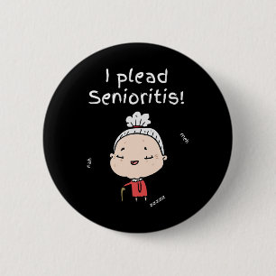 Plead Senioristis. Alte Seniorin Frauen altern Alz Button