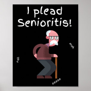 Plead Senioristis. Alte Seniorin Frauen altern Alz Poster