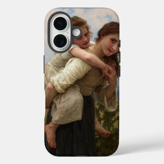 Pleasant Burden von William Adolphe Bouguereau iPhone 16 Hülle (Rückseite)