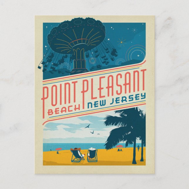 Pleasant, NJ Postkarte (Vorderseite)
