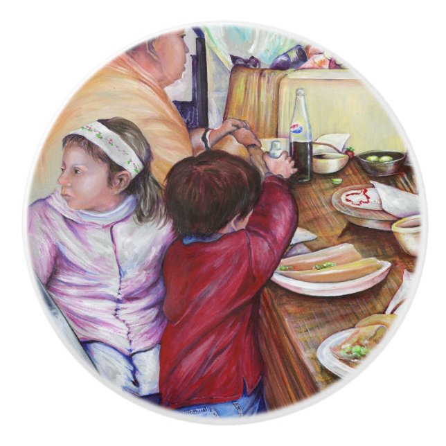 Pleasant Picnic, Mexiko Keramikknauf (Vorderseite)