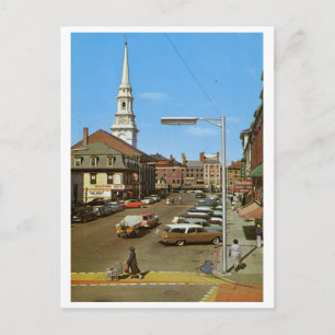 Pleasant St., Portsmouth, NH Vintage Postkarte
