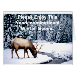 Please Enjoy This Nondenominational Winter Scene.