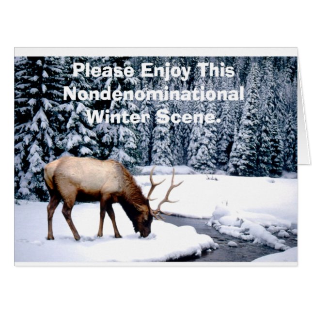Please Enjoy This Nondenominational Winter Scene. (Devant horizontal)