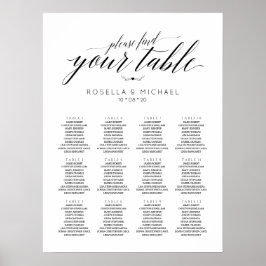 Please Find Your Seat - Wedding Seating Chart Poster