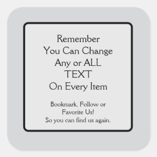 Please Save a Link Square Sticker