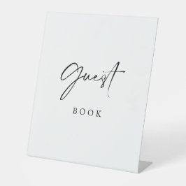 Please Sign Our Guest Book Wedding Sign Modern  Sockelschild