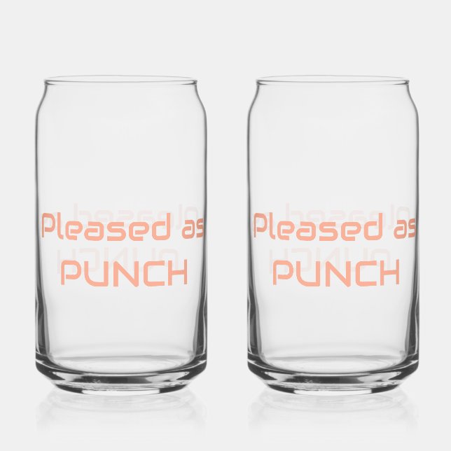 Pleased as Punch Glas (Vorderseite)
