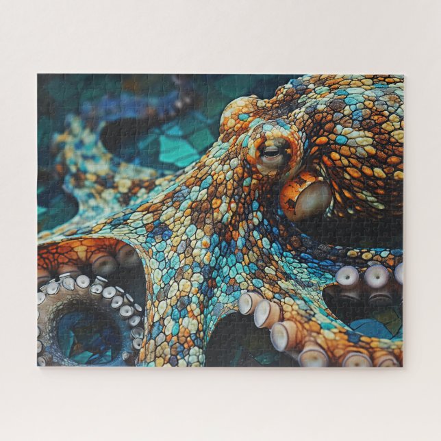 Pleasing colorful Octopus illustration design (Horizontal)