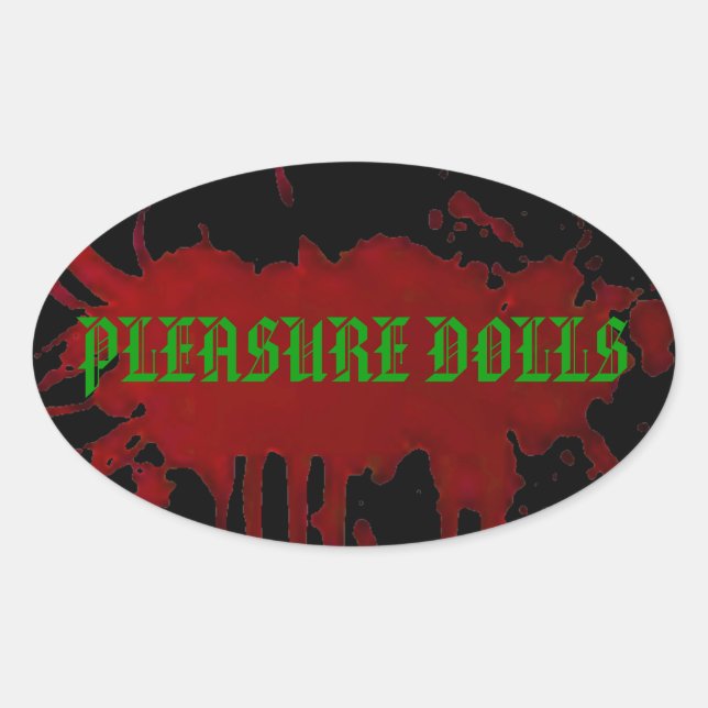 Pleasure Dolls Ovaler Aufkleber (Vorderseite)