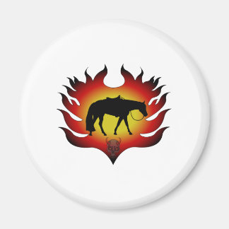 Pleasure Horn in Flammen Magnet