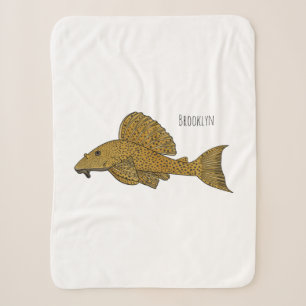 Pleco-Fisch Cartoon-Illustration Sherpadecke