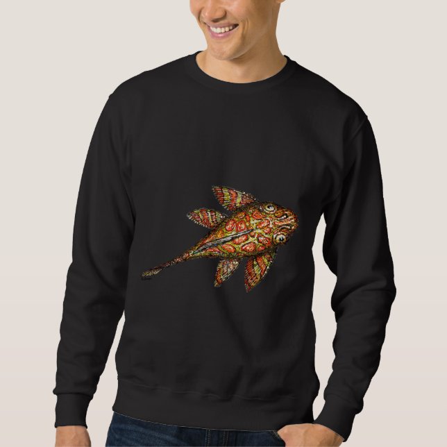 Pleco Fish Sweatshirt (Vorderseite)