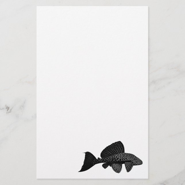 Pleco Plecostomus Aquarium Stationary Briefpapier (Vorderseite)