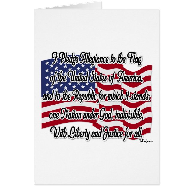 Pledge of Allegiance with US Flag (Vorne)