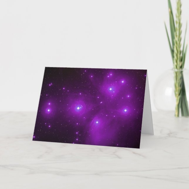 Pleiades in Lila Karte (Vorderseite)