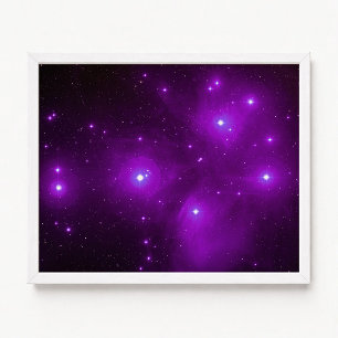 Pleiades in Lila Poster