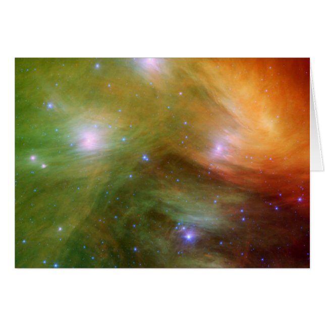 Pleiades Sterne im Infrarot SSC2007 07A (Vorderseite (Horizontal))