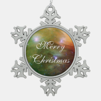 Pleiades Sterne im Infrarot SSC2007 07A Schneeflocken Zinn-Ornament