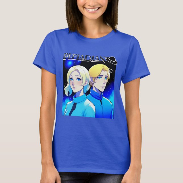 Pleiadian Alien Race und UFO T-Shirt (Vorderseite)