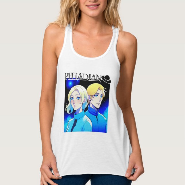 Pleiadian Alien Race und UFO Tank Top (Vorderseite)
