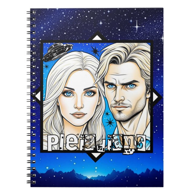 Pleiadian Extra Terrestrials und UFO Notizblock (Vorderseite)