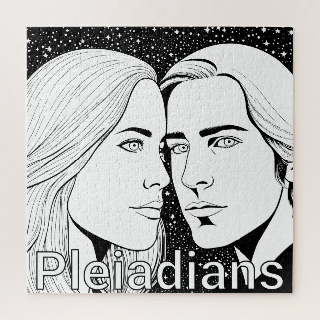 Pleiadians Tall Extraterrestriste Weiblich und män (Vertikal)