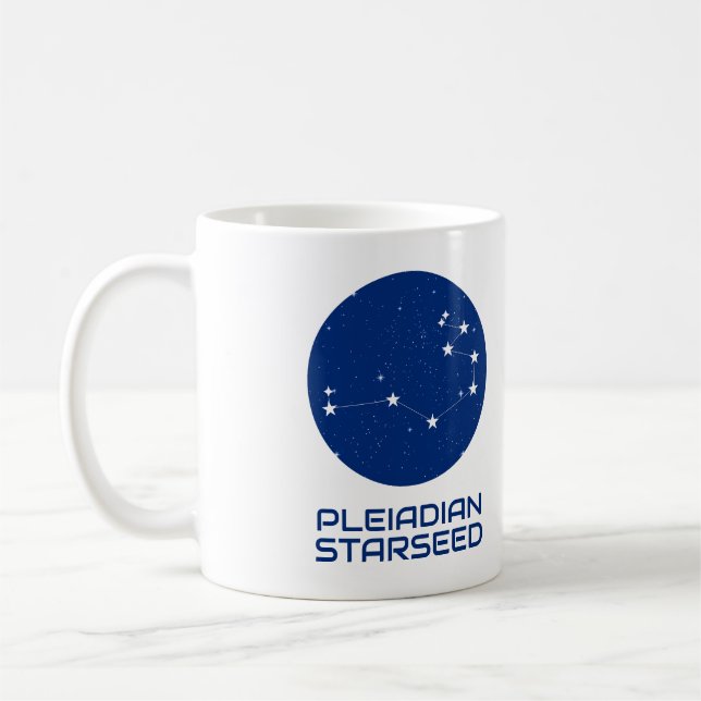Pleiadische Starseed Tasse - Liebe Design (Links)