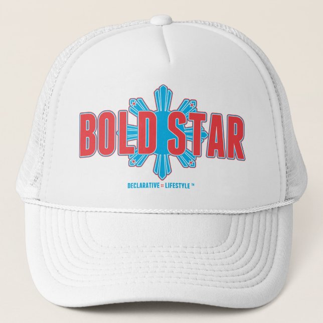 Plein casquette de camionneur de logo d'étoile (Devant)