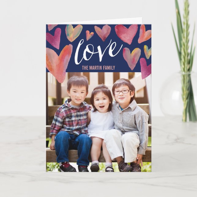 Plein d'amour Carte photo de la Saint Valentin (Devant)