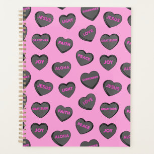 Plein de coeur d'amour Motif rose noir
