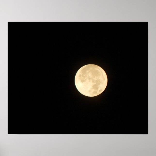 Pleine lune 20x16 Poster Imprimer Mur Art Décor (Devant)