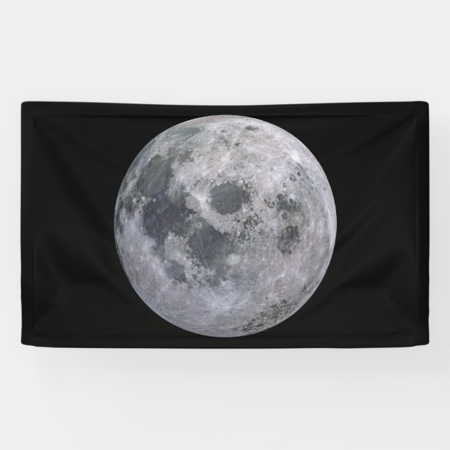 PLEINE LUNE 5' x 3' bannière (Horizontal)