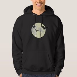 Pleine lune avec sweat - shirt à capuche chauves-s