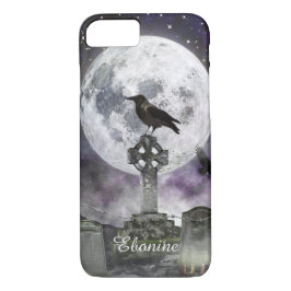 Pleine lune Corbeau Celtic coque iphone