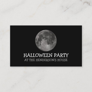 Pleine lune, Halloween Party Ticket Invitation