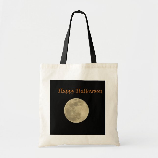 Pleine lune Happy Halloween sac (Devant)