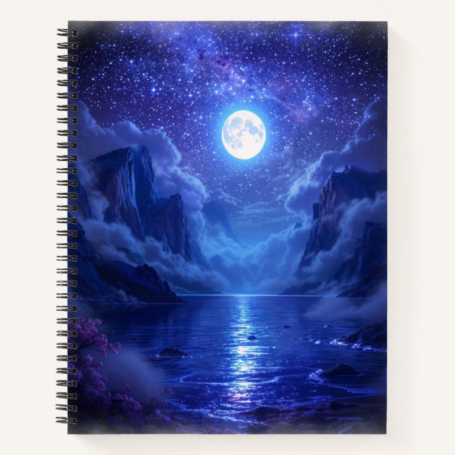 Pleine lune Serenity carnet à couverture rigide (Devant)