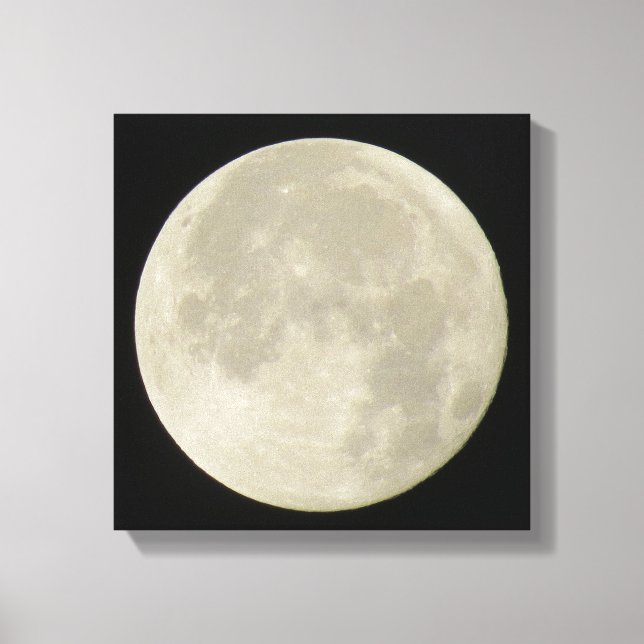 Pleine lune sur toile photo (Recto)