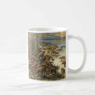 Pleistozän-Ära-Antiken-Druck Kaffeetasse