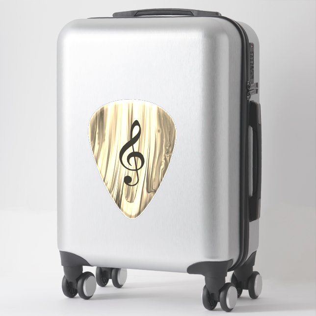 Plektrum für personalisierte Musiknote Aufkleber (Koffer)